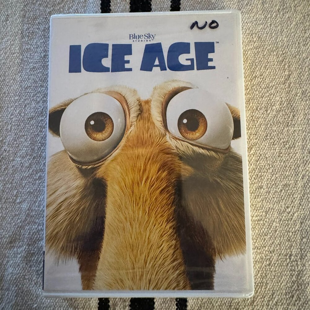 Blue Sky White and Blue Ice Age DVD